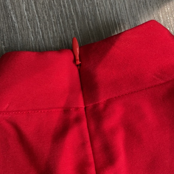 Anthropologie red mock neck peplum top size S - Picture 3 of 8